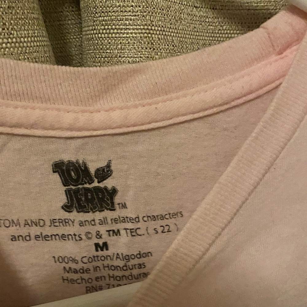 Tom and Jerry Kids Pink Short Sleeve Tee